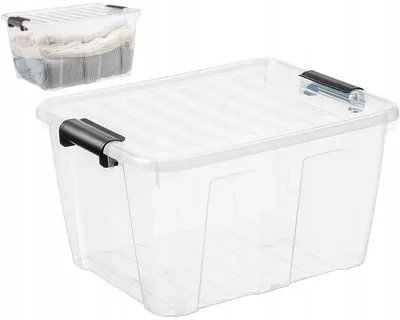 Produktbild von Plast Team 30 L Transparenter Kunststoff-Aufbewahrungsbehälter