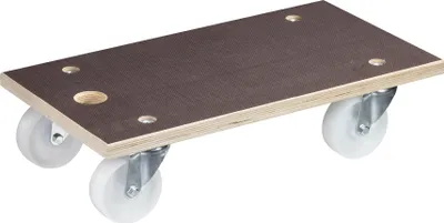 Produktbild von WAGNER Transporthilfe Multiplex MAXIGRIP 24 mm - 57,5 x 30 x 10 cm, Rollen Ø 100 mm, Tragkraft 500 kg - 20114301