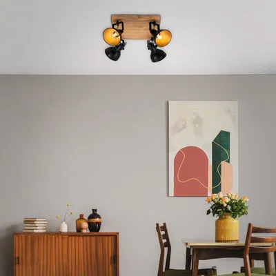 Zdjęcie produktu dla Reflektor Briloner Barnim E14 4x25 W czarny