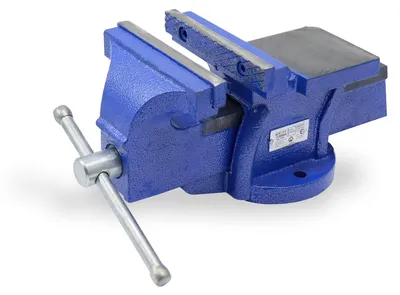 Produktbild von Parallelschraubstock Werkbankschraubstock - 125 mm - Geschraubte Backen - Austauschbare Schiene
