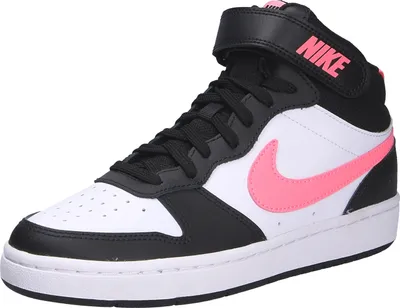 A single Nike Court Borough Mid 2 (Gs) shoe is shown against a white background.