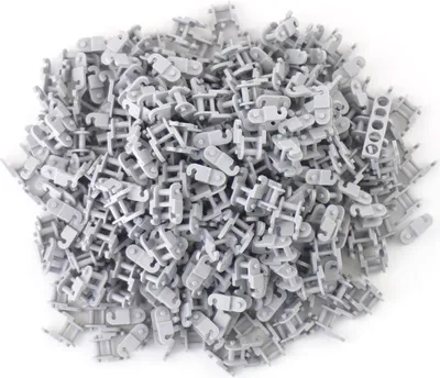 Produktbild von LEGO® Technic Kettenglieder Hellgrau für Bagger und Raupe - 3711 NEU! Menge 50x