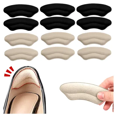 Produktbild von 6 Paar Fersenpolster, Fersenkissen für besseren Sitz, selbstklebende Schuh-Pads