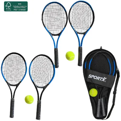 Produktbild von SportX Tennis Set 2sort Mehrfarbig, Stahl, 3 Jahr(e), China, 533 mm, 270 mm