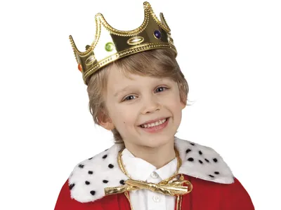 Produktbild von Kinder Fasching Krone König Karneval Kids Piratenhut , wählen:Krone gold 01316