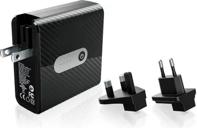 Produktbild von Silvercrest USB Reiseladegerät schwarz/silber SMRP 5200 A1 -Zustand:sehr gut