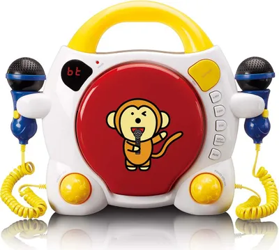Image de Lenco KCD-011KIDS - Lecteur CD portable de karaoké avec Bluetooth® pour enfants - Multicolore