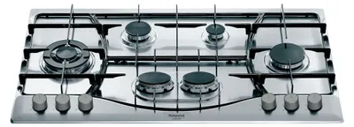 Produktbild von Hotpoint PHN 962 TS/IX/HA, Edelstahl, Integriert, 90 cm, Gaskochfeld, Edelstahl, 6 Zone(n)