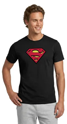 Produktbild von Spreadshirt DC Comics Superman Logo Original Karneval Männer T-Shirt, L, Schwarz