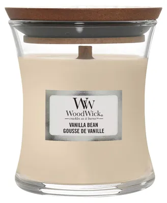 Produktbild von WoodWick Duftkerze im Sanduhrglas, Vanilla Bean, knisternder Docht, Brenndauer bis 20 Stunden