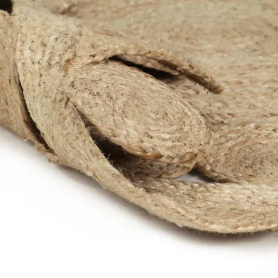 Produktbild von vidaXL Teppich Handgefertigt Jute Geflochten 120 cm