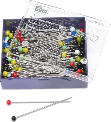 Produktbild von Prym 029212, Mehrfarbig, Glas, Stahl, 0,8 mm, 0,8 mm, 48 mm