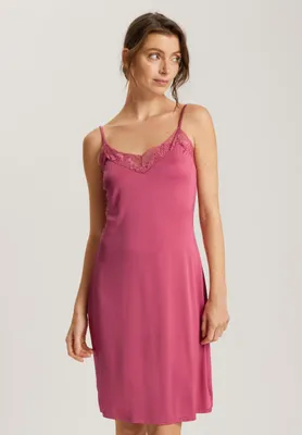 Productafbeelding van Hanro Eva Negligee 070921 Rose Wine - Maat: XL - Roze