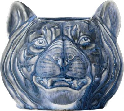 Produktbild von Bloomingville Abner Blumentopf, Blau, Steingut