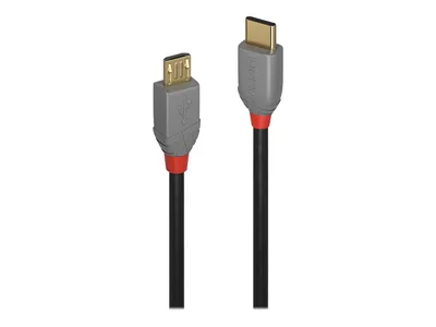 Produktbild von LINDY USB 2.0 Kabel Typ C/Micro-B Anthra Line M/M 2m