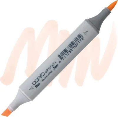 Image de COPIC Sketch double face Pinceau & Ciseau, R00 Blanc rosé