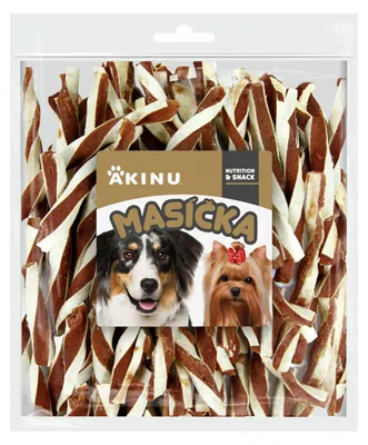 Obrázek produktu pro Akinu MASÍČKA Jehněčí twister pamlsek pro psy 300 g