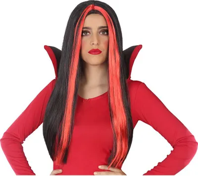 Image de Atosa Lea Morena Perruque Longue Vampiresa Rouge Rouge Taille Unique