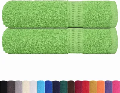 Produktbild von vidaXL Handtücher FROGN 2 Stk. Apfelgrün 50x100 cm 360 g/m²