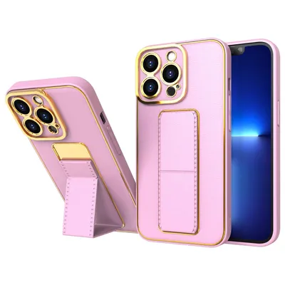 Produktbild von Neue Kickstand-Hlle fr Samsung Galaxy A12 5G, mit Stnder, rosa