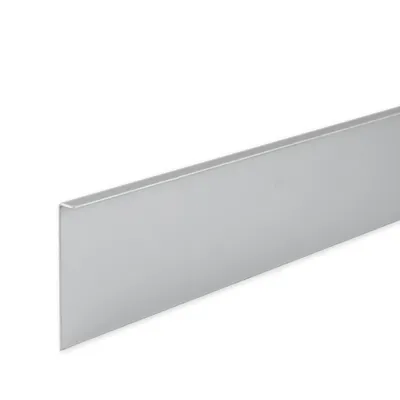 Produktbild von PROVISTON | Sockelleiste Aluminium | 50 x 4 x 2500 mm | Silber | Metall