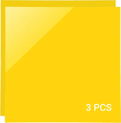 Obrázek produktu pro sada 3 barevných neprůhledných akrylových desek 30x30 cm, tloušťka 3 mm šC Akrylové desky odolné proti poškrábání s dvojitou ochrannou fólií, ideální pro laserové gravírování a kutilské práce