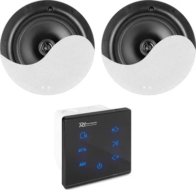 Produktbild von Power Dynamics Powerline A50BSet Wandeinbau-Audio-Verstärker mit 2 Deckenlautsprechern
