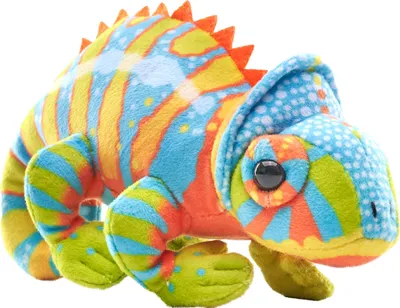 Produktbild von Wild Republic Pocketkins Eco Chamäleon, Plüschtier, 12 cm, Plüschspielzeug, Hergestellt aus recycelten Materialien, Umweltfreundlich