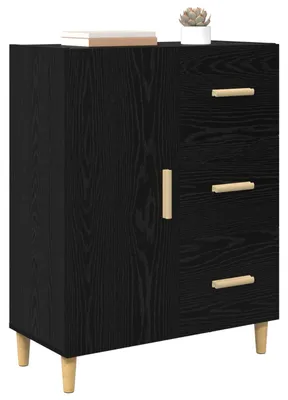 Produktbild von vidaXL Sideboard Schwarz Eichen-Optik 34 x 69,5 x 90 cm Holzwerkstoff