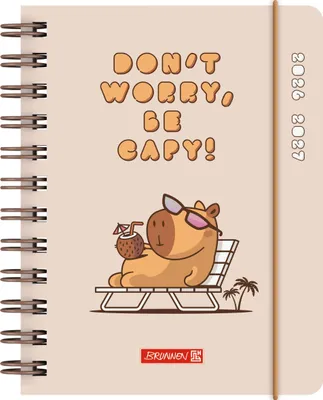 Produktbild von Schülerkalender 2026/2027 "Capy" | A6, Kunststoff