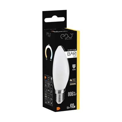 A product box for an LED light bulb.