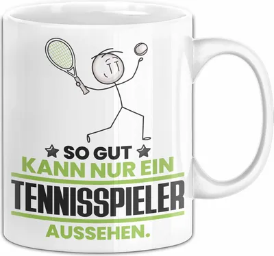 Produktbild von Tennisspieler Geschenk Tasse So Gut Kann Nur Ein Tennisspieler Aussehen Geschenkidee Kaffee-Becher (Weiß)