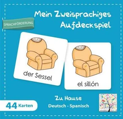Produktbild von Mein zweisprachiges Aufdeckspiel, Zu Hause Deutsch-Spanisch (Kinderspiel)