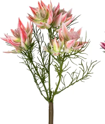 Produktbild von künstlicher Distelzweig rosa H. 34cm Formano Kunstblumen F25