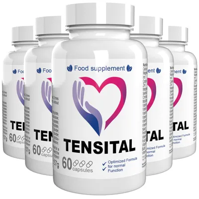 Produktbild von TENSITAL WHITE - 300 Kapseln (5x60) hochdosiert - Original Rezept aus der Schweiz - Vegan & Pflanzlich mit Vitaminen & Mineralien - 5er Pack