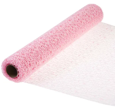 Tischband in Netzoptik 4,5x0,5m rosa