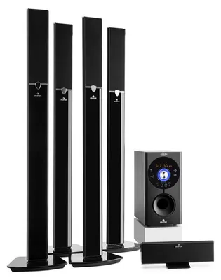 Produktbild von auna Areal Surround Heimkino 5.1- Soundsystem Kanal Heimkinosystem Lautsprechersystem 5.1 heimkinosystem mit 145 Watt RMS, 16,5 cm (6,5")-Sidefiring-Subwoofer, Bassreflex, Bluetooth, schwarz