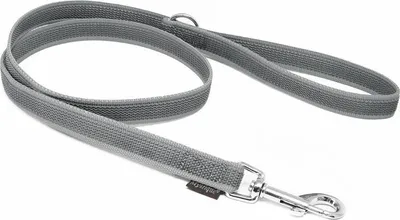 Produktbild von Mystique® Gummierte Leine 20mm mit Handschlaufe Standard Karabiner grau 1,2m
