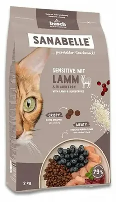 Obrázok produktu pre Mačacia strava BOSCH Sanabelle Life Sensitive Jahňa 8 kg pre dospelé mačky