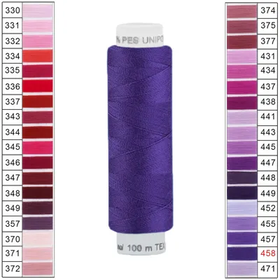 10 x 100m / 1 Spule Unipoly 120 TEX14x2 Polyester lila