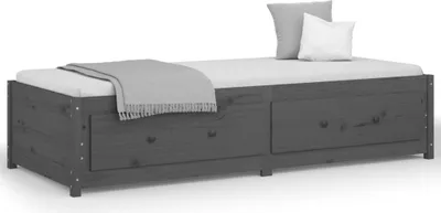 Obrázek produktu pro vidaXL Denní postel Grey 90x200 cm Masivní borovicové dřevo