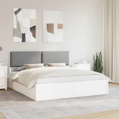 Obrázok produktu pre Maison Exclusive – posteľný rám s čalúneným čelom Svetlosivá 200 x 200 cm
