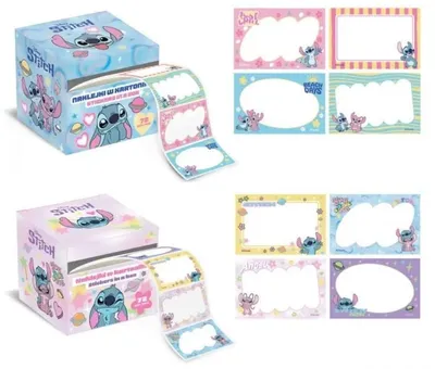 Zdjęcie produktu dla Naklejki w kartoniku 72szt Stitch mix - Beniamin