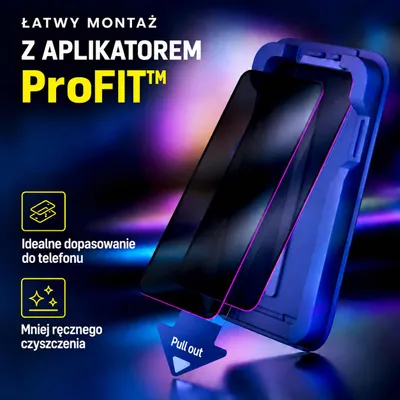 Zdjęcie produktu dla H Hardy 2 szt. Szkła prywatyzującego do iPhone 16 Pro/17, Ochrona ekranu przed podglądaniem