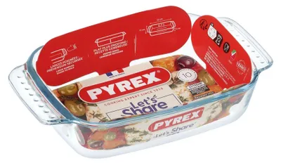 Obrázok produktu pre Pyrex 3426470010641, Obdĺžnikový, Temperované sklo, Priehľadná, 0,75 L, 220 mm, 130 mm