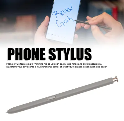 Image de Stylet 4096 niveaux de sensibilité à la pression, stylo de rechange compatible Bluetooth pour Galaxy S24 Ultra 5G, couleurs : jaune et gris clair