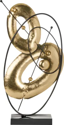 Produktbild von BELIANI Dekofigur Gold Metall Handgefertigt Abstrakt Glamouröser Stil Akzentstück Dekoration Tischdekoration