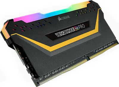 Produktbild von DIMM 16 GB DDR4-3200 (2x 8 GB) Dual-Kit (schwarz, CMW16GX4M2E3200C16-TUF, Vengance RGB Pro, INTEL XMP)