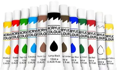 Produktbild von Acrylfarben Set 12 Stück à 12 ml für Künstler