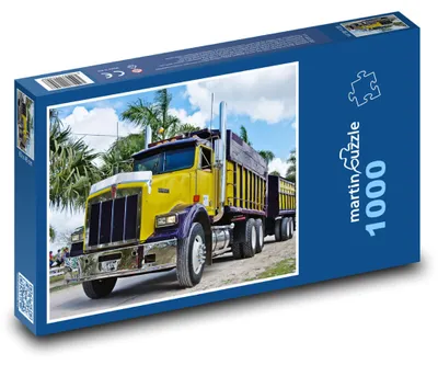 Obrázok produktu pre Puzzle 1000 Žltý Americký Kamión - martinpuzzle